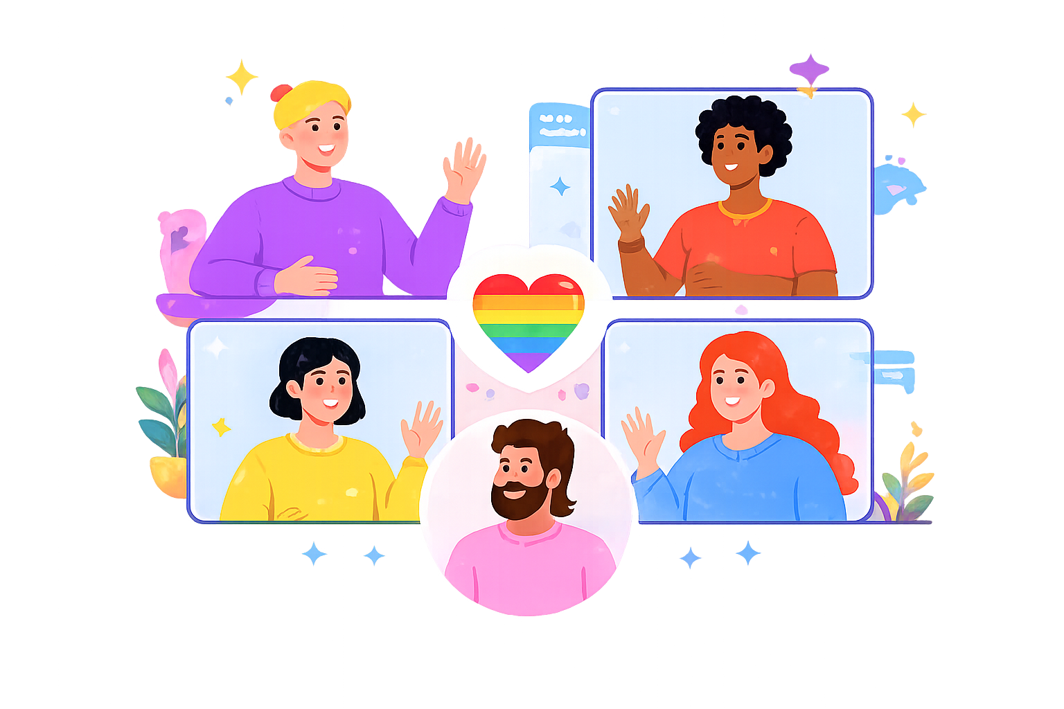 Meaningful LGBTQ+ conversations and emotional support