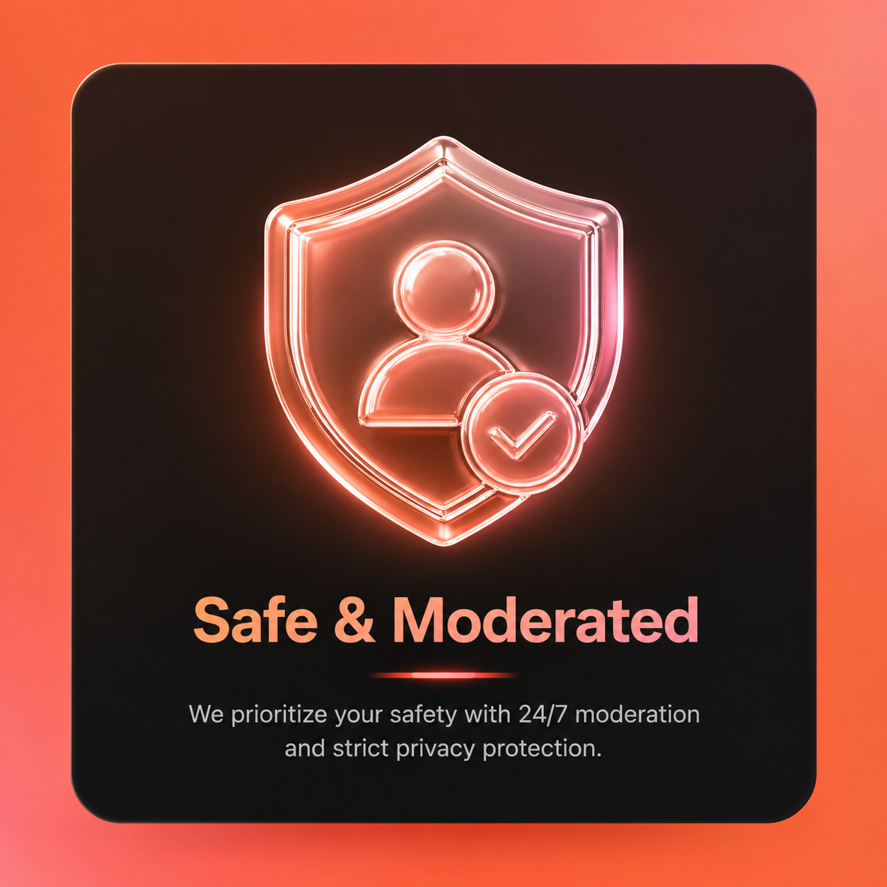 Chat safety and moderation feature