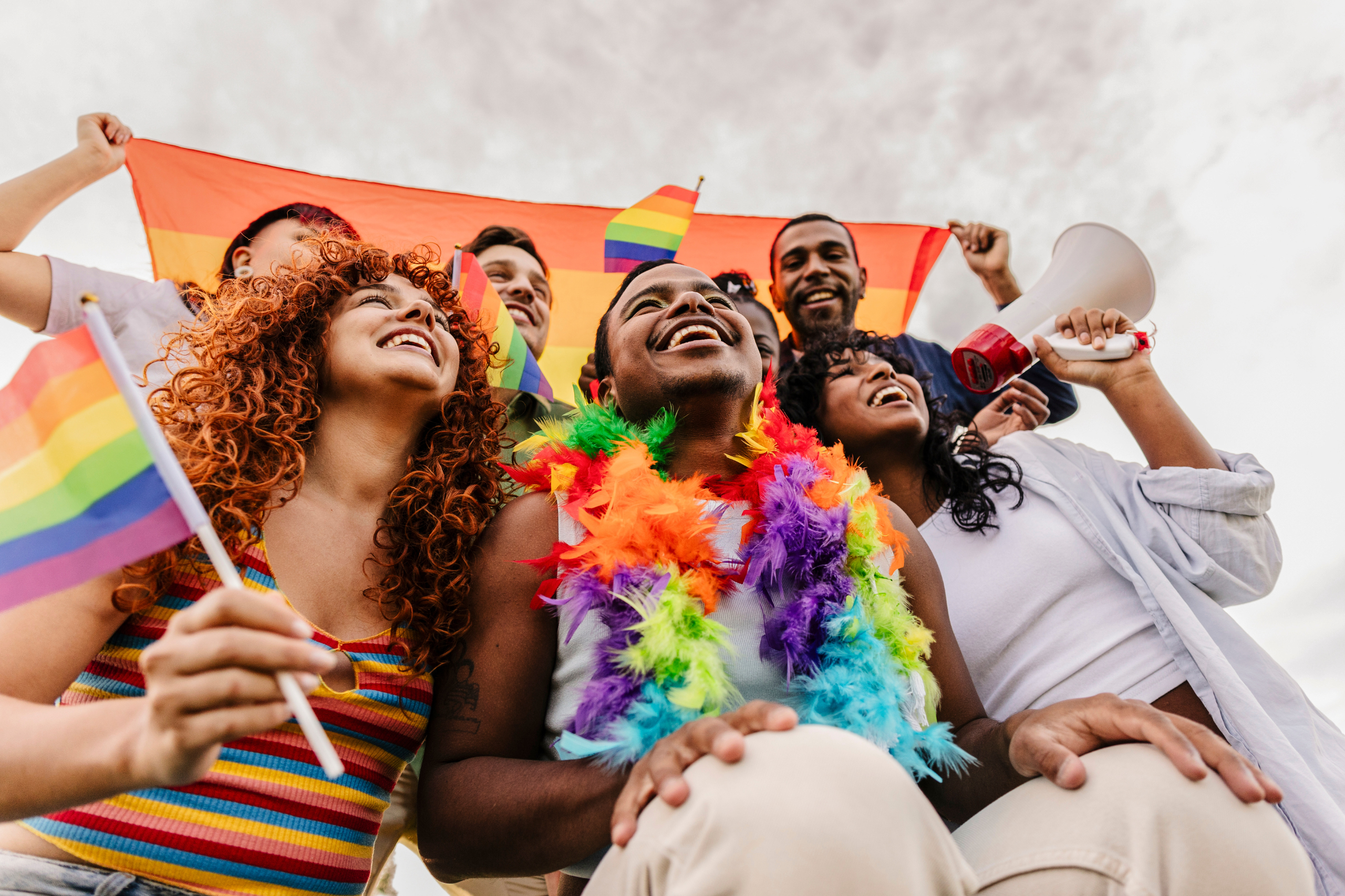LGBTQ community celebrating together